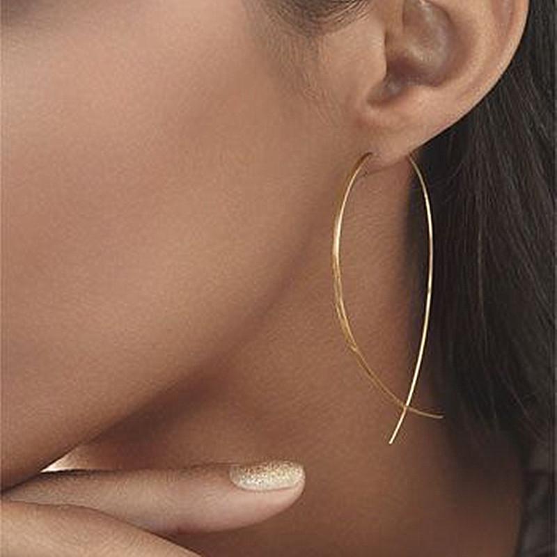 Trendy Music Symbol Earrings For Women Simple Treble Clef Note Earring Fashion Personality Temperament Female Jewelry 1Pair