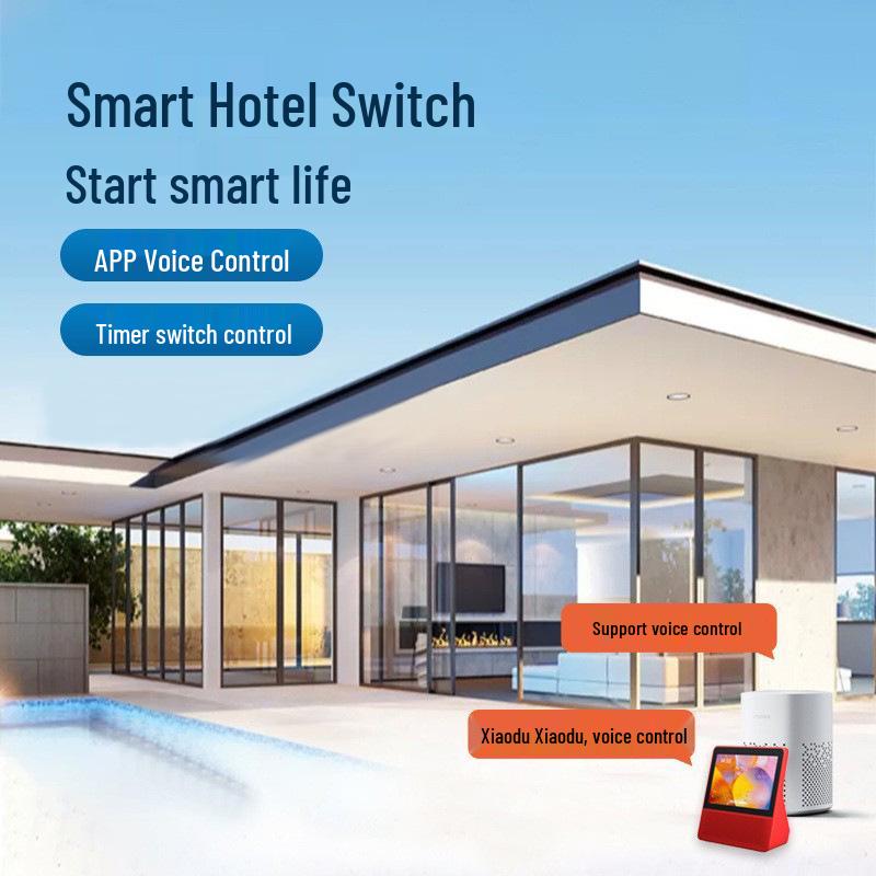 Bluetooth-решение Xiaodu для умной панели переключателей отеля, подключенной к приложению Mijia