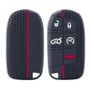 Силиконовый чехол для автомобильного ключа для Dodge Ram Charger Journey Durango Jeep Grand Cherokee Chrysler Keyless Fob Shell Holder