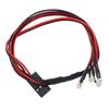 4 светодиодных фары 335 мм RC светодиодные ночные фары для Axial Scx24 124 118 RC автомобиля Фары Квадратные
