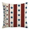 New Independence Day Pillow Five-pointed Star Text Printed Home Decoration Supplies Linen Pillow Case