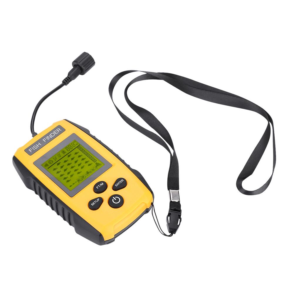 100M Portable LCD Fish Finder with Sonar Sensor Fishing Accessory TL88E