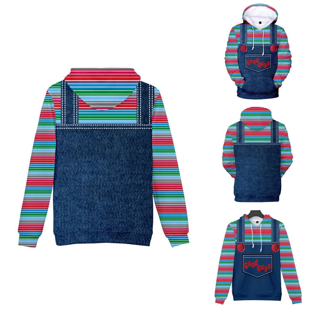 Ярко оформленные женские мужские толстовки с 3D-принтом Good Guys Chucky