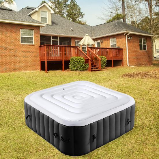 Крышка для бассейна, квадратная надувная крышка для гидромассажной ванны, водонепроницаемый пылезащитный защитный чехол для дома, на открытом воздухе
