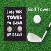 1 шт. Портативное полотенце из микрофибры с принтом и сумкой для гольфа с зажимом, подарок для гольфа для мужчин, мужа, парня, папы