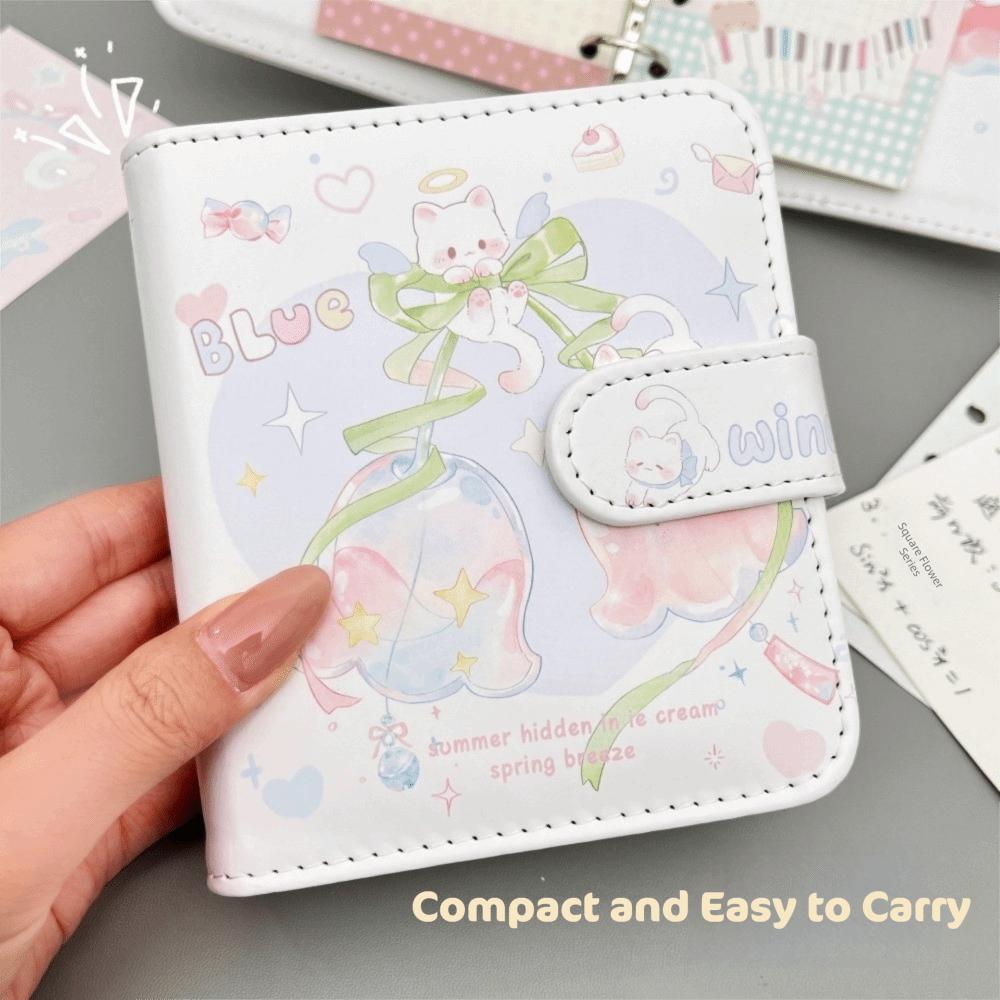 Leather Cover Card Book Portable Idol Card Storage Book Polaroid Photo Album Card Photo Collection