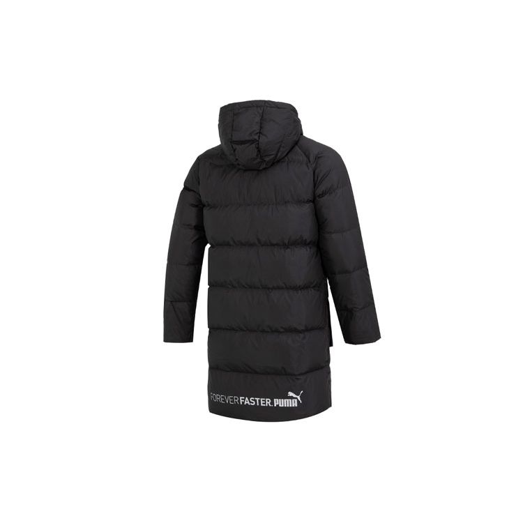 Puma Длинная куртка-пуховик с капюшоном Мужская Верхняя одежда Черный 674641-01
