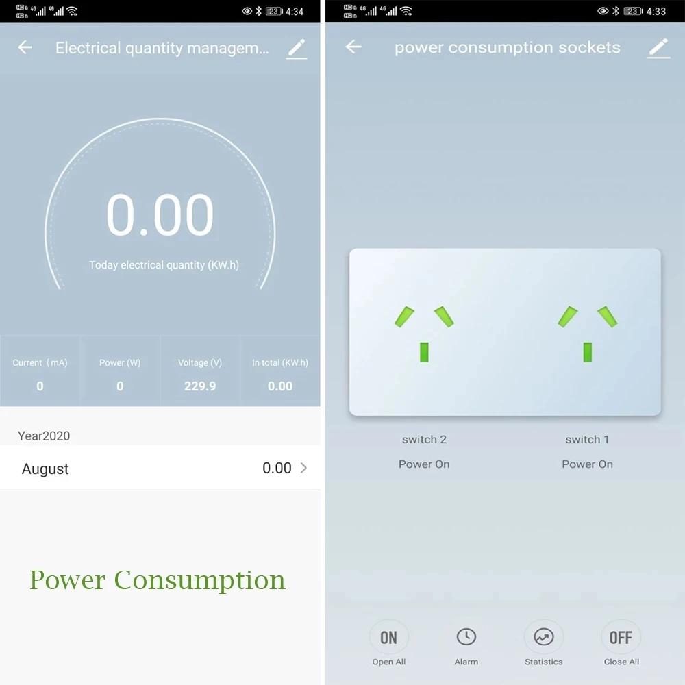 Tuya WIFI Smart USB настенная розетка универсальная электрическая розетка 15A сенсорный выключатель питания беспроводная зарядка работает с Alexa Google