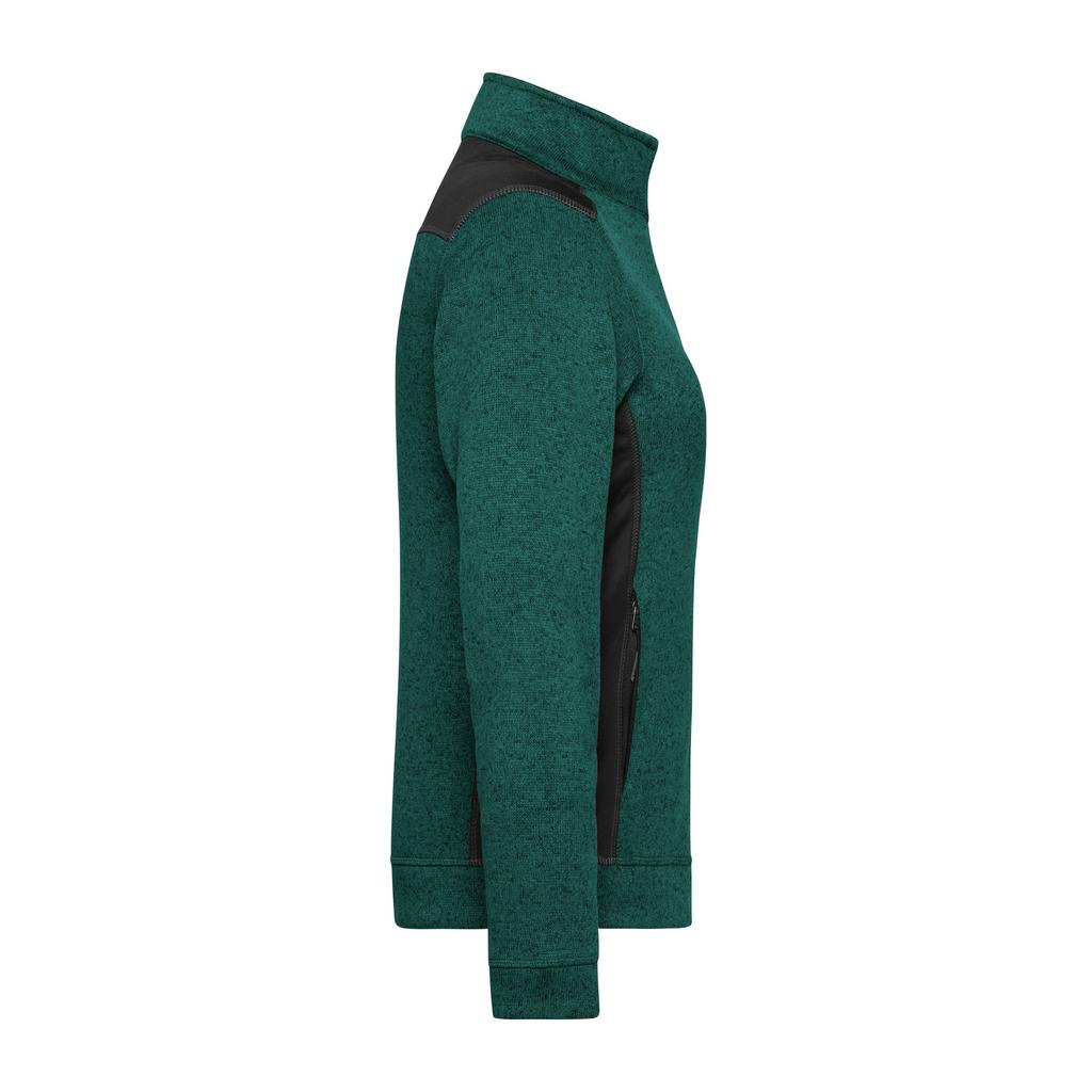 James and Nicholson Womens/Ladies Strong Knitted Fleece Jacket