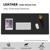 Extra Large Leather Cork Mouse and Keyboard Desk Pad for Office