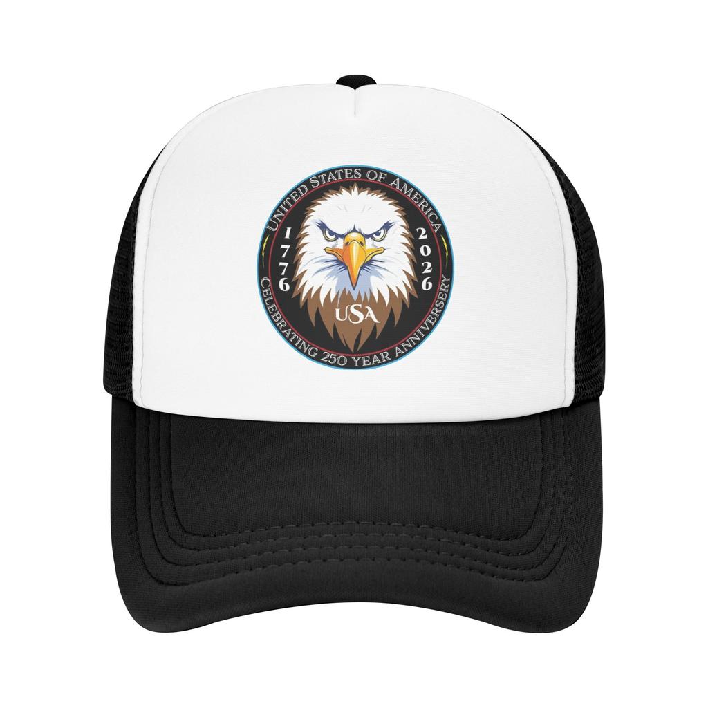 Casual America Year Anniversary Golf Cap Unisex Women Trucker Hat Formal Golf Adjustable Fit Sun Caps