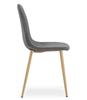 PADVA chair - dark grey velvet / oak legs x 1
