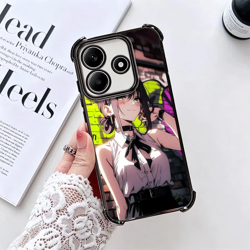 Аниме Персонаж R-Reze CSM Мягкий Чехол Для Телефона Для Xiaomi Redmi Note 14 15 Pro Plus 13 12 11S 11T 5G 10 9S 9 Покрытие Защита От Падения Funda