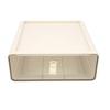 Clear Drawer Storage Box Large Capacity Desktop Drawer Storage Container Organizer for Office Cream