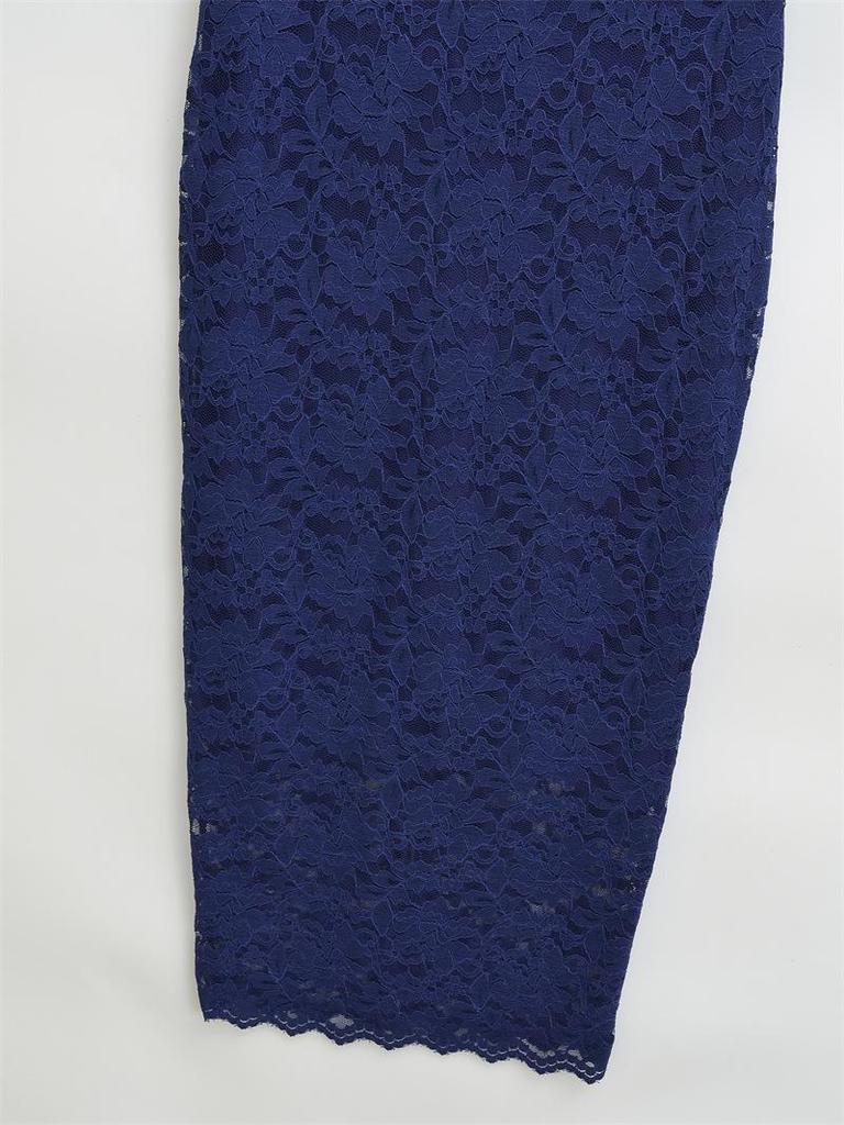 Тонкая кружевная юбка-миди с высокой талией для женщин, весна и осень