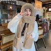 Autumn Winter Thick Warm Windproof Cold-proof Cute Scarf Hats Women's Outdoor Cycling Walking Large Scarf Hats