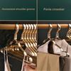 Clothes Hanger Max Load Bearing Anti-rust Aluminum Alloy Smooth Windproof Smooth Non-Slip Suit Coat Hanger Clothing Driying Rack Wardrobe Organizer