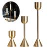 1PC Wedding Table Gold Candle Holders Metal Candlestick Bar Party Decoration Candle New Year