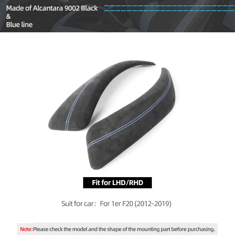 Betterhumz Для BMW F20 2012-2019 Автомобильный Внутренний Порог Дверной Подлокотник Панель Отделки Ручки Двери 2 шт. Аксессуары Из Алькантары ABS