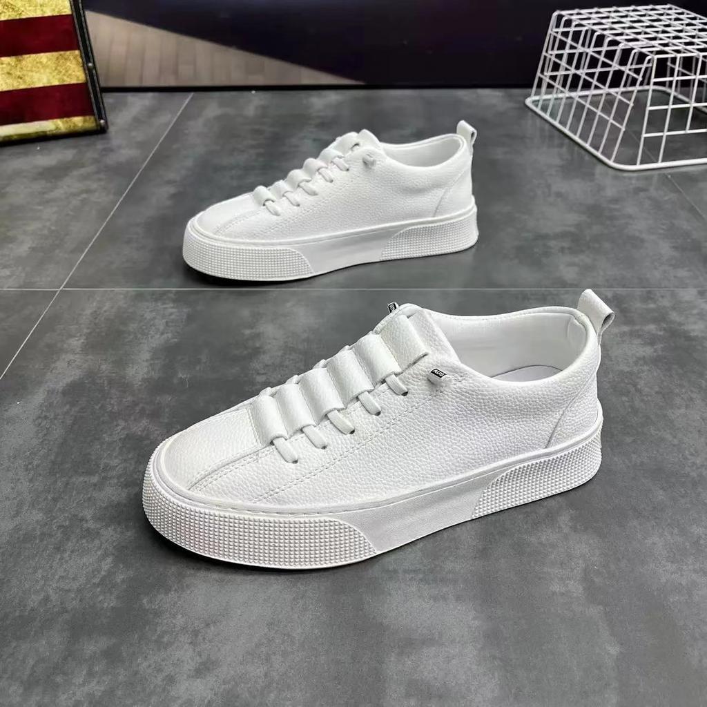 Board Shoes Men's Summer New Low-top Sports and Leisure Shoes, Simple White Shoes, Fashionable Korean Version of White Foot Shoes, Men's Shoes