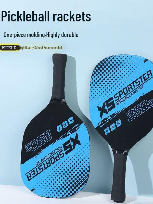 Red Wooden Pickleball Paddle & Ball Set - Outdoor Fitness & Beach Racket Equipment