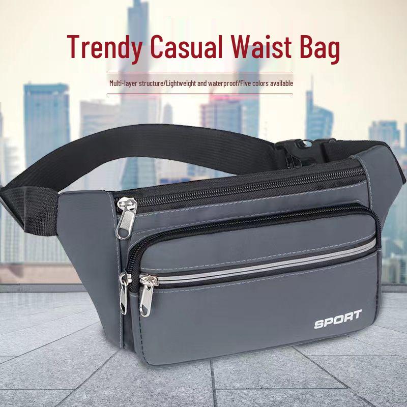 Unisex Waterproof Fanny Pack: Large Capacity, Wear-Resistant Cell Phone and Wallet Waist Bag for Outdoor Sports
