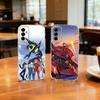 Крутой чехол для телефона с аниме EVA E-Evangelions для SamsungA10,12,20,21S,30,31,40,50,51,52,70,71 Прозрачная крышка