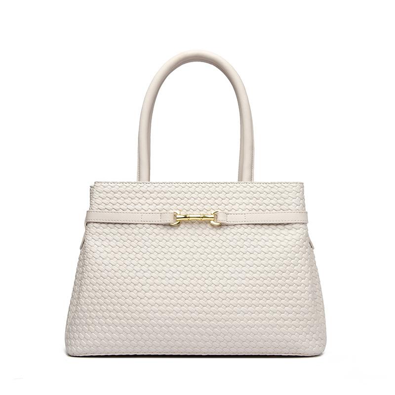 Women's Handbag Simple Woven Pattern Women's Bag Large Capacity Commuter Tote Bag Large Bag
