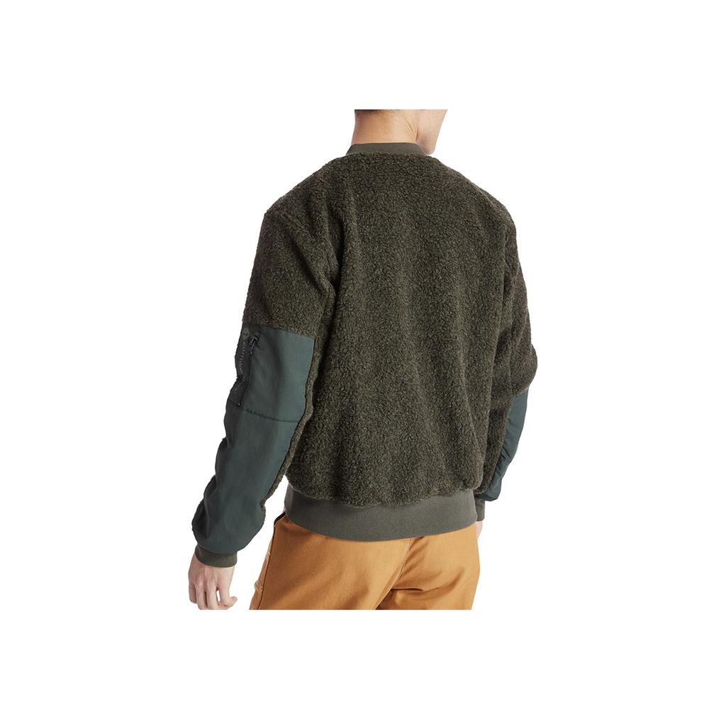 Timberland Теплая повседневная куртка из шерпы Color Block, мужские куртки, зеленая A2CEY-U31