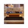 Table basse - MUVOE - Moderne - Noir brillant - Éclairage LED - 4 tiroirs
