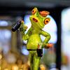 Frog Hairdresser Figurine 17X7X7