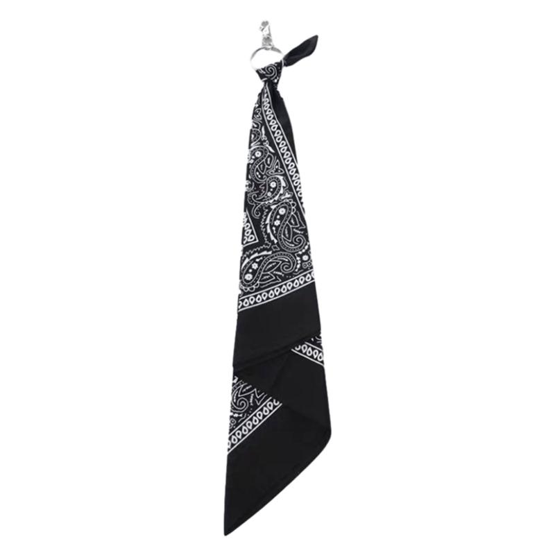 Trousers Chains Hip Hop Waist Chain with Cashew Print Square Scarf Pants Chain