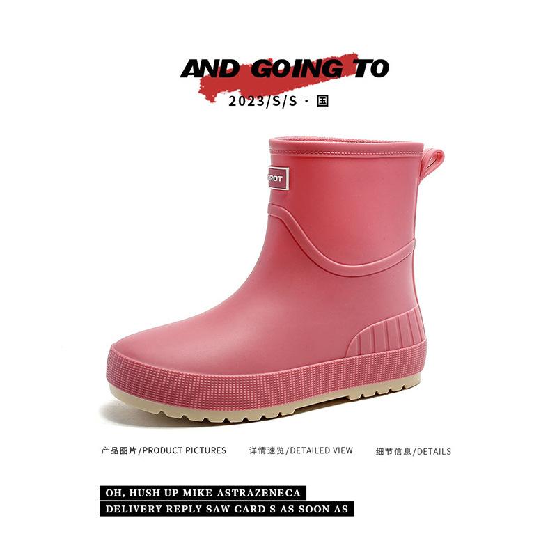 Новые женские японские резиновые сапоги средней высоты
