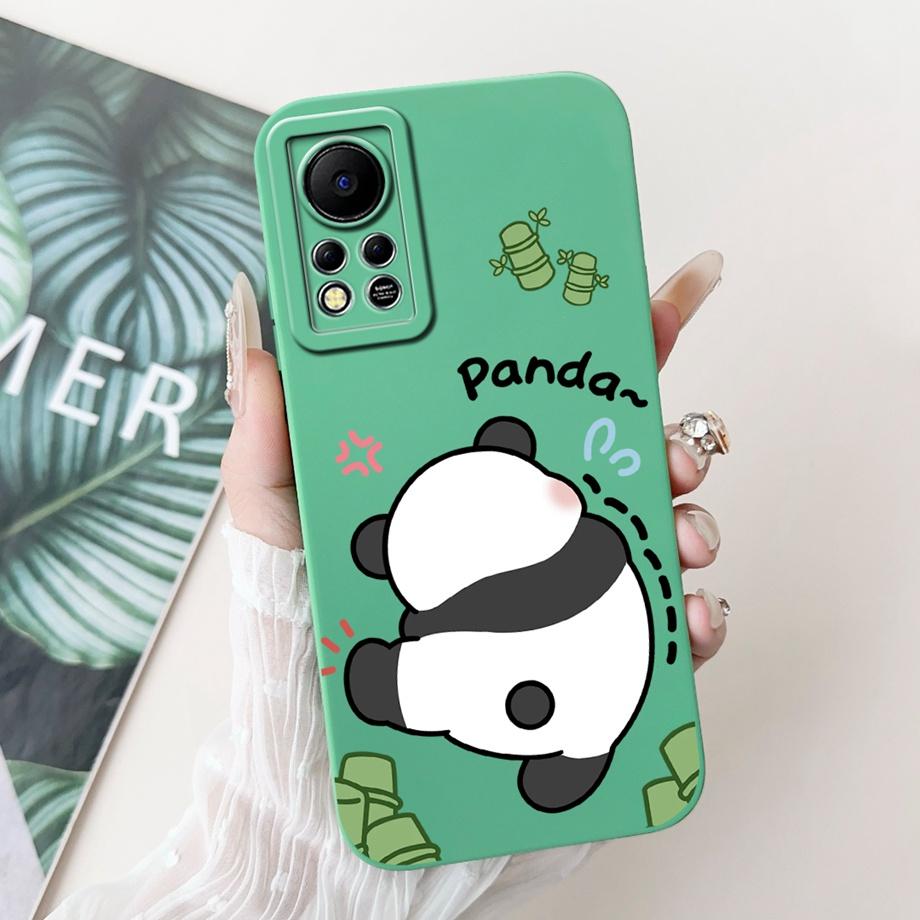 Phone Case for Infinix Hot 11s NFC X6812B Infinix Hot 11s X6812 Protection Cover Soft Liquid Silicone Coque Animals Bumper Shell