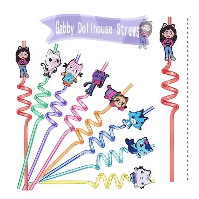 Gabby Dollhouse Birthday Party Favors Gabby Bracelets Stikers Cake Topper Balloons Classroom Rewards Party Pinata Fillers Gifts