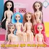 30 см 26-сочлененная BJD кукла-принцесса для девочек, обнаженные части тела, куклы с волосами, детские игрушки, кукла для девочек