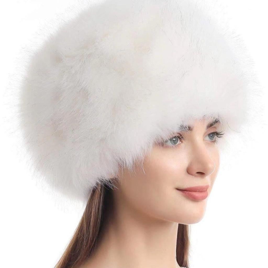 Stylish Unisex Imitation Fox Fur Snow Hat - Warm & Cold-Resistant
