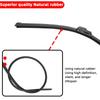 1PC General Motors Windshield Wiper Blade J Hook Wiper 13 "14" 16 "18" 19 "20" 21 "22" 24 "26" Soft Rubber Wiper Auto Parts