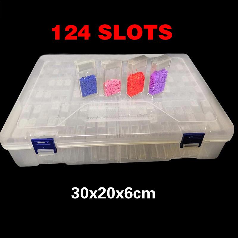 Коробка для хранения аксессуаров для алмазной вышивки Алмазный инструмент для рисования Пластиковая прозрачная подарочная коробка