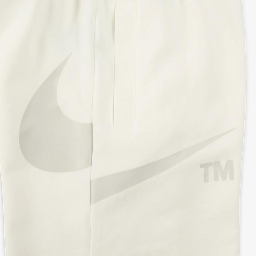 Nike Спортивная одежда Шорты прямого кроя с принтом логотипа Swoosh Детские шорты Светло-бежевый DR8484-133