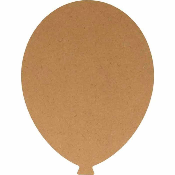 MDF Wooden Balloon - 25 X 19 Cm