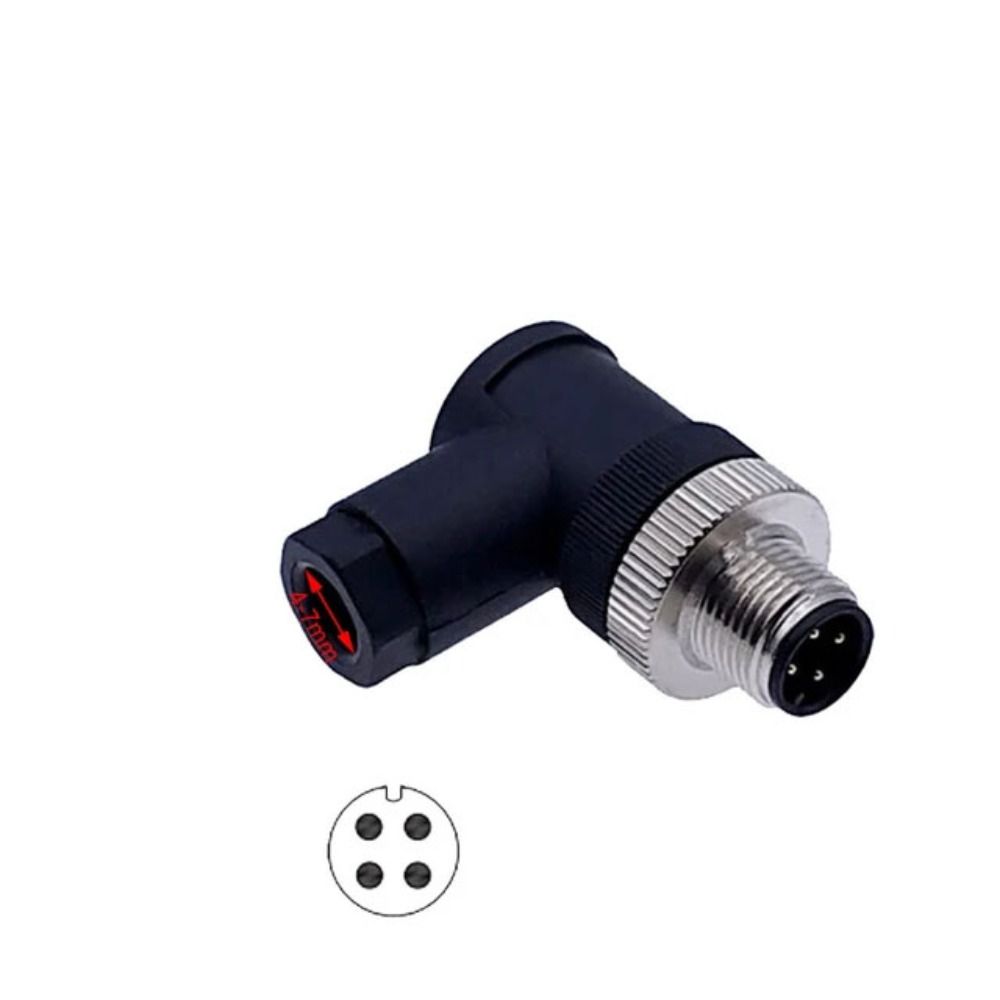 Sensor Plug M12 Aviation Plug Connector Screw Threaded Coupling Male&Female Plug