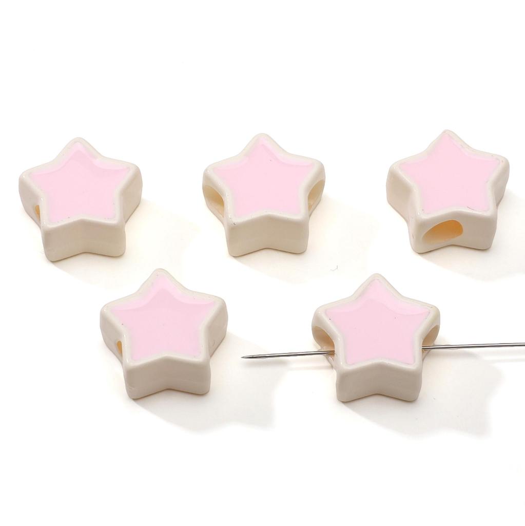 2 шт. Акриловые бусины-пентаграммы для изготовления своими руками ожерелья, браслета, серег, ювелирных изделий, аксессуары для рукоделия