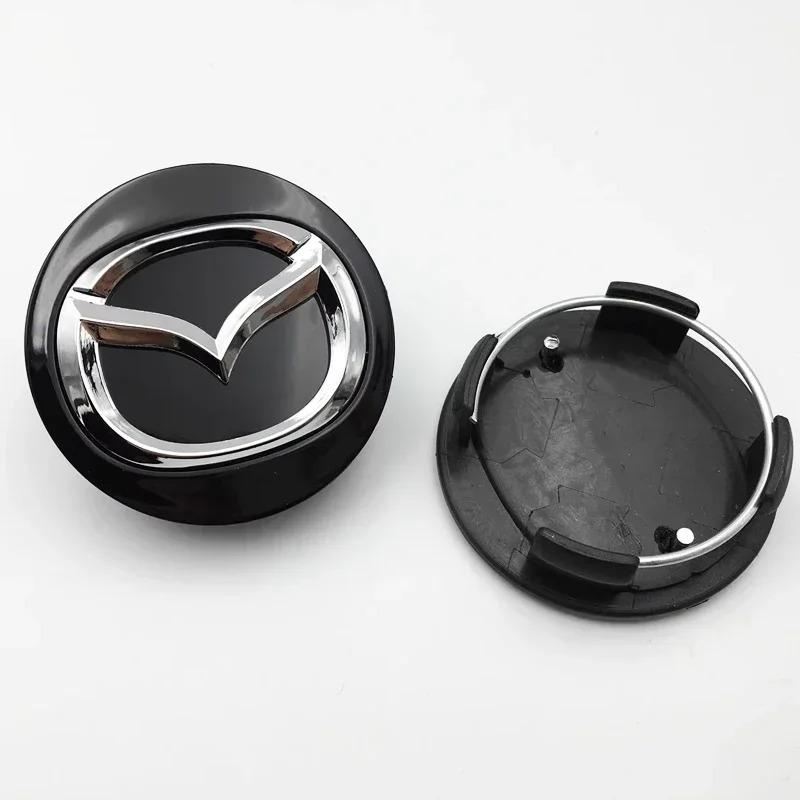 4Pcs Wheel Hub Center Cover CX-3 CX-4 CX-5 CX7 CX8 Long Leg 56MM ID53MM New Models For Mazda Atenza Axela Gray Black