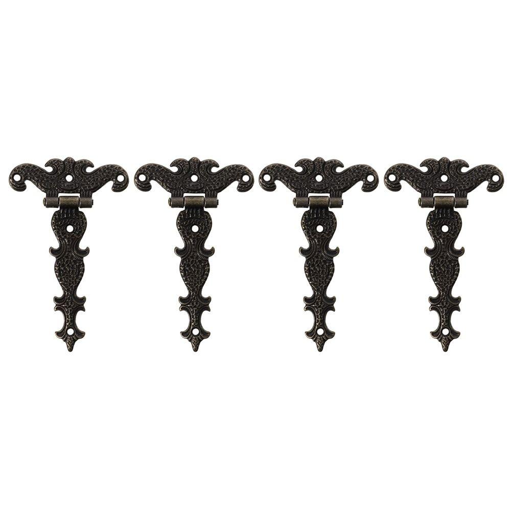 11.3×6.9cm Vintage Hinge Zinc Alloy Tee Hinge Decorative Home Hinge Door