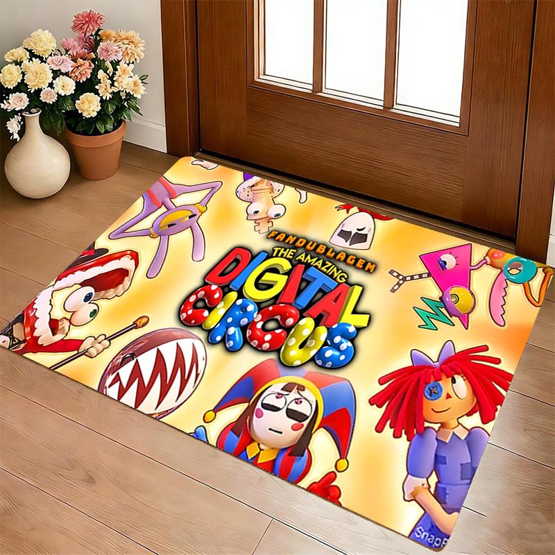 Digital Circus Living Room Nonslip Area Rug Soft Carpet For Bedroom Game Playroom Sofa Office Home Decor Doormat Christmas Gift C9261356