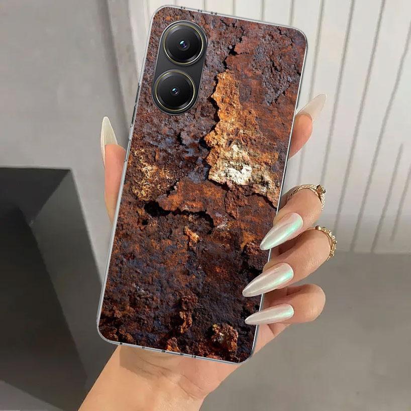 Винтажный индустриальный стиль Ржавый узор Чехол для телефона для Xiaomi Poco X5 X6 X7 Pro F7 Ultra M7 Redmi 15 15C 13 13C 12 12C 10 10A 10C