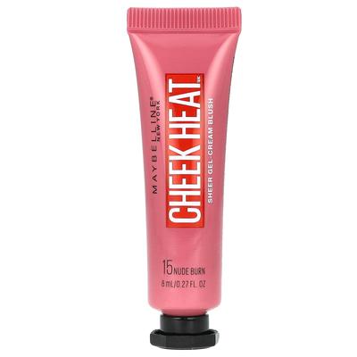 Cheek Heat, Полупрозрачные кремовые румяна, Нет. 15 Нюдовый, 8 мл (0.27 жидких унций)