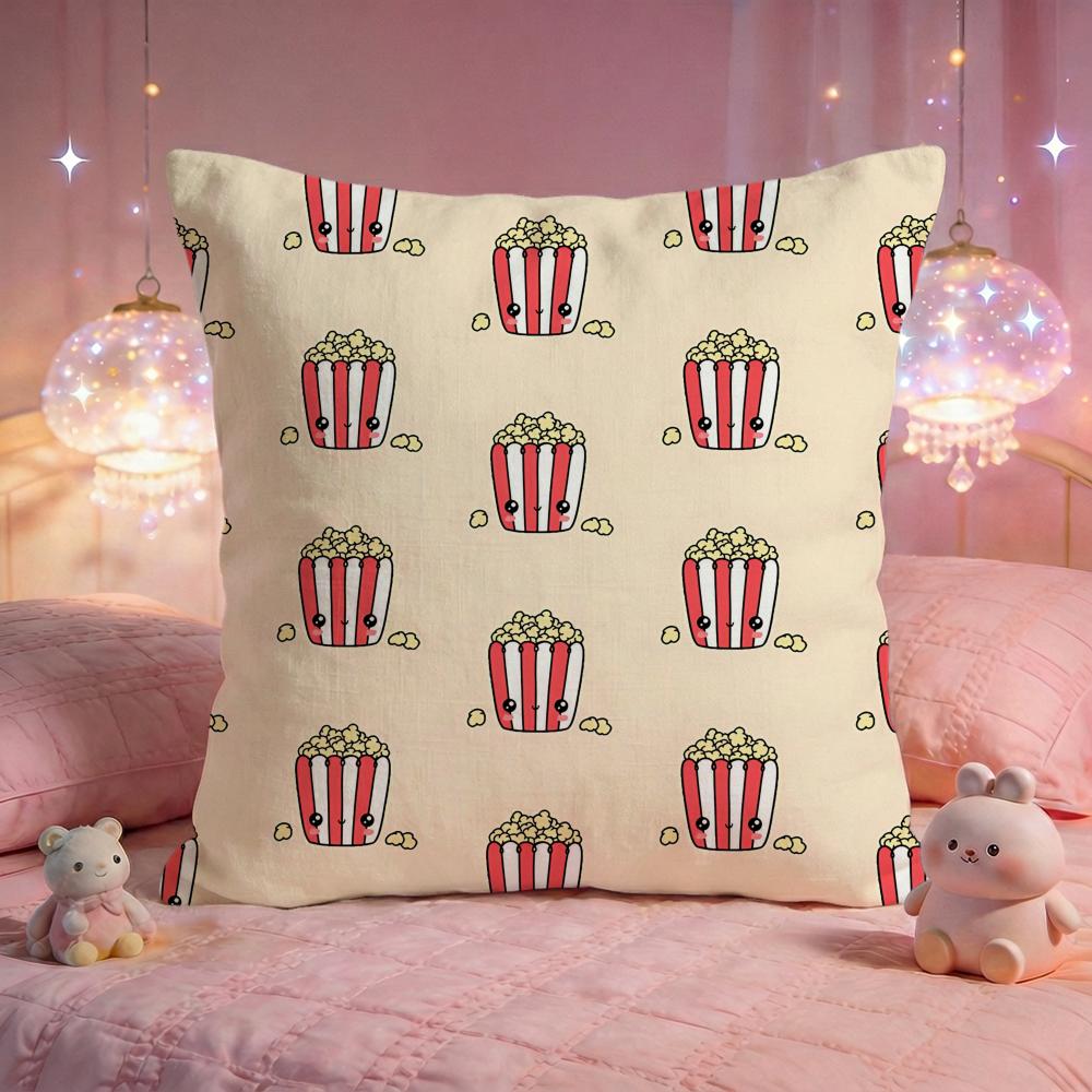 Buttery Popcorn Party Cushion Cover Premium Comfort Reversible Pillow Cove Two in One Design for Any Room Car Interior