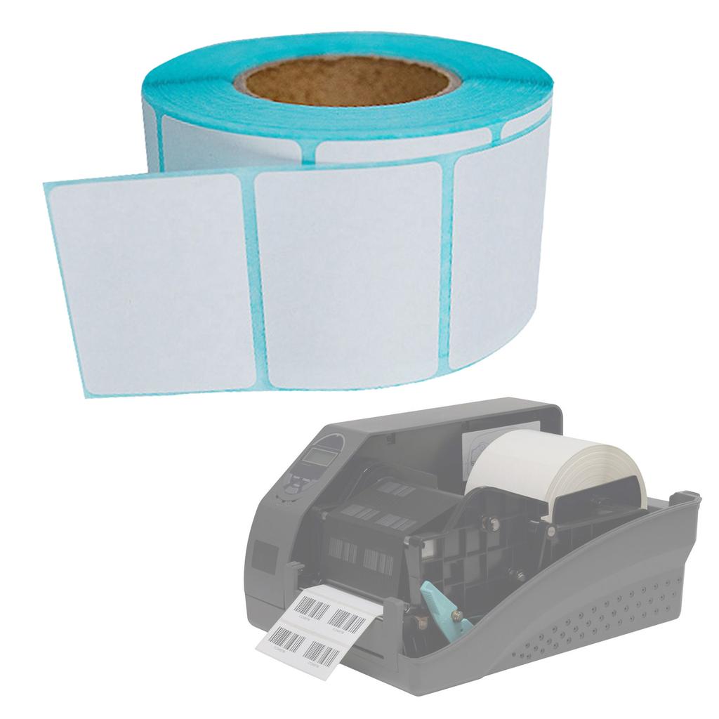 800 Counts Adhesive Thermal Label Water Resistant Adhesive White Sticker Blank Address Labels For Shipping Packaging